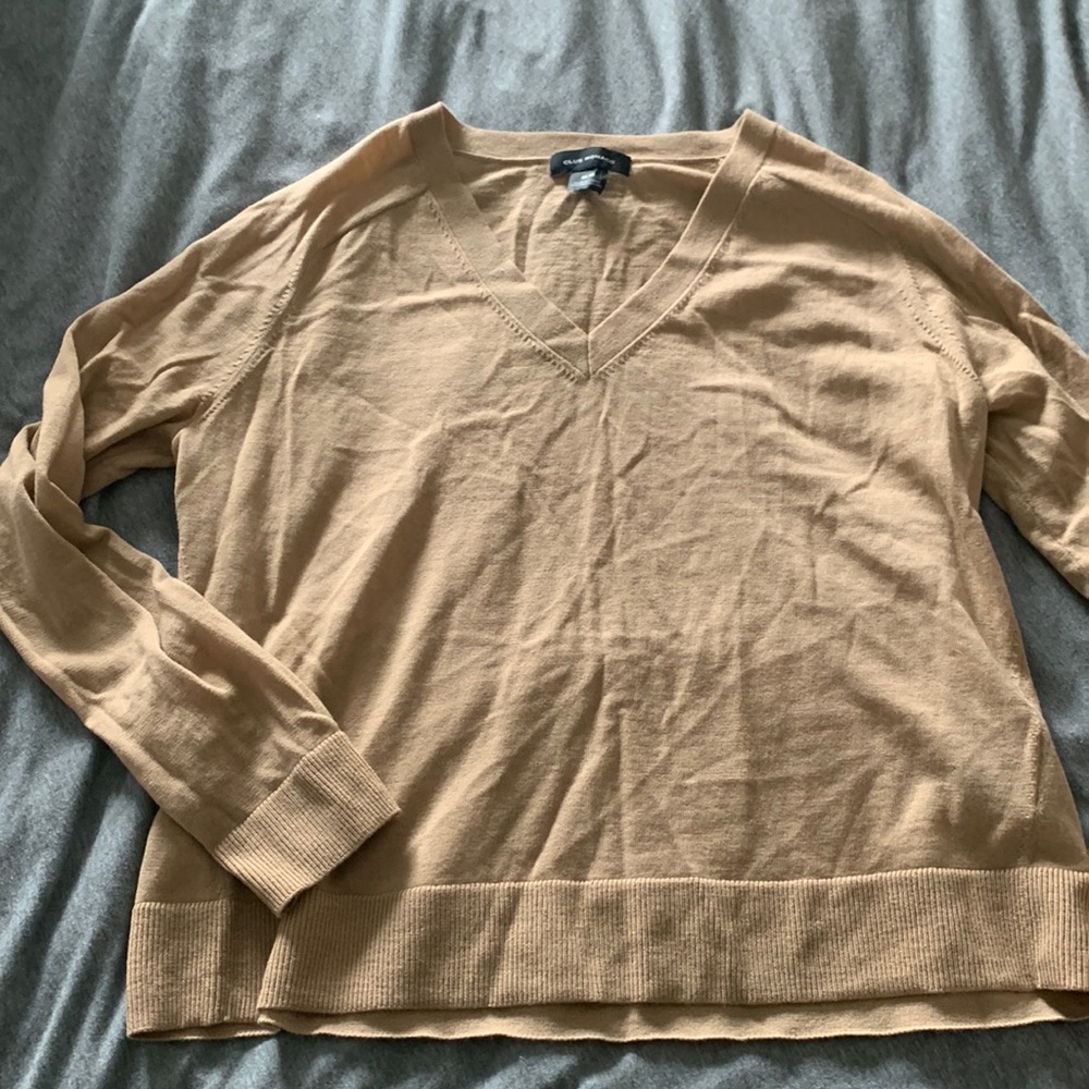 Club Monaco camel sweater